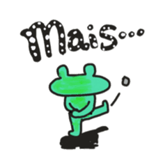 Frog KOMAME speaks in French sticker #1641999