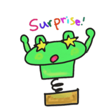 Frog KOMAME speaks in French sticker #1642002