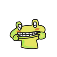 Frog KOMAME speaks in French sticker #1642007