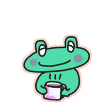 Frog KOMAME speaks in French sticker #1642012