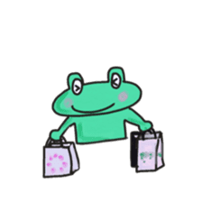 Frog KOMAME speaks  in French sticker #1642013