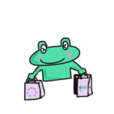 Frog KOMAME speaks in French sticker #1642013