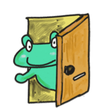 Frog KOMAME speaks in French sticker #1642016