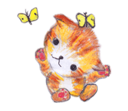 Honobono Nyanko sticker #1643320