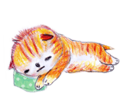 Honobono Nyanko sticker #1643322