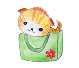 Honobono Nyanko sticker #1643331