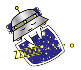 Mr. UFO Sticker came to Earth sticker #1643500