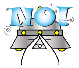 Mr. UFO Sticker came to Earth sticker #1643505