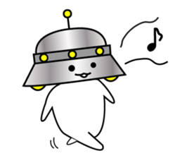 Mr. UFO Sticker came to Earth sticker #1643514