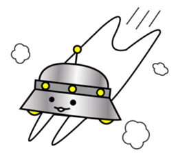 Mr. UFO Sticker came to Earth sticker #1643529