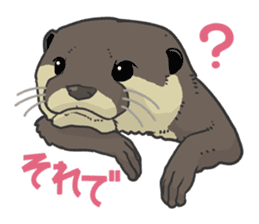Asian short-clawed otter sticker #1643662