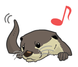 Asian short-clawed otter sticker #1643677