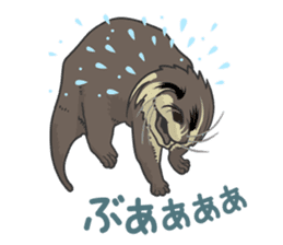 Asian short-clawed otter sticker #1643684