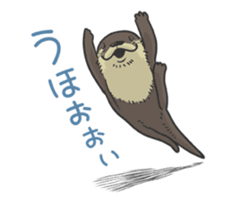 Asian short-clawed otter sticker #1643690