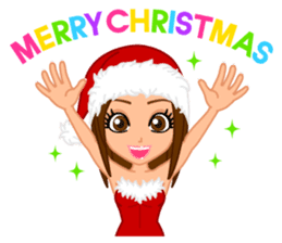 Girls' Night Out "Merry Christmas" sticker #1643819