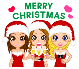 Girls' Night Out "Merry Christmas" sticker #1643820