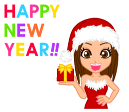 Girls' Night Out "Merry Christmas" sticker #1643821