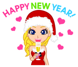 Girls' Night Out "Merry Christmas" sticker #1643823