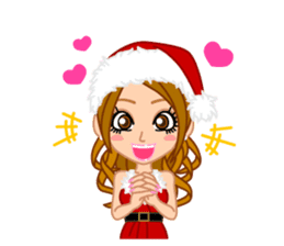 Girls' Night Out "Merry Christmas" sticker #1643824