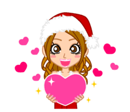 Girls' Night Out "Merry Christmas" sticker #1643825
