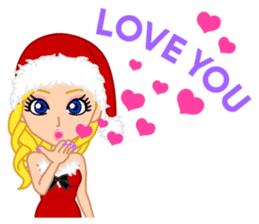 Girls' Night Out "Merry Christmas" sticker #1643826