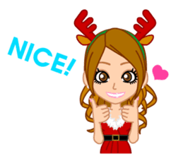 Girls' Night Out "Merry Christmas" sticker #1643827