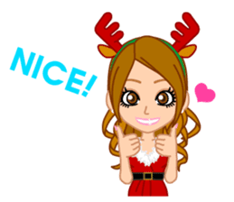 Girls' Night Out "Merry Christmas" sticker #1643827