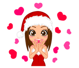 Girls' Night Out "Merry Christmas" sticker #1643828