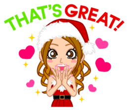 Girls' Night Out "Merry Christmas" sticker #1643830