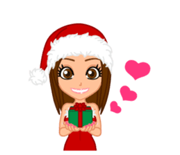 Girls' Night Out "Merry Christmas" sticker #1643831
