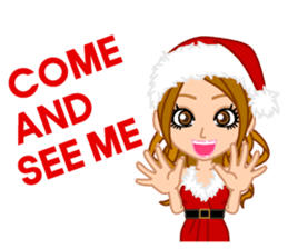 Girls' Night Out "Merry Christmas" sticker #1643835