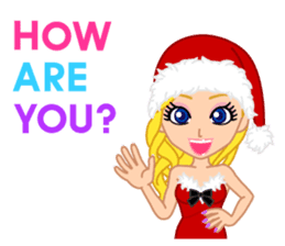 Girls' Night Out "Merry Christmas" sticker #1643836