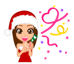 Girls' Night Out "Merry Christmas" sticker #1643837
