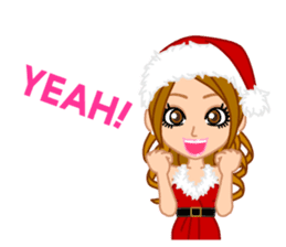 Girls' Night Out "Merry Christmas" sticker #1643840