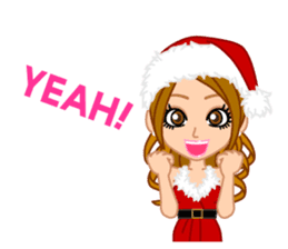 Girls' Night Out "Merry Christmas" sticker #1643840