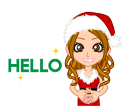 Girls' Night Out "Merry Christmas" sticker #1643841