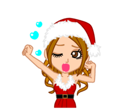Girls' Night Out "Merry Christmas" sticker #1643843