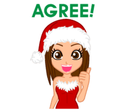 Girls' Night Out "Merry Christmas" sticker #1643844