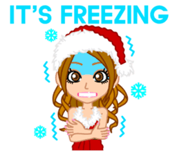 Girls' Night Out "Merry Christmas" sticker #1643846