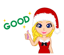 Girls' Night Out "Merry Christmas" sticker #1643847