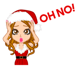 Girls' Night Out "Merry Christmas" sticker #1643849