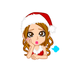 Girls' Night Out "Merry Christmas" sticker #1643854