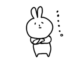 ambiguous answer rabbit usami san sticker #1644342