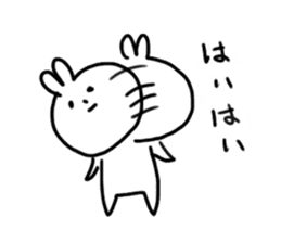 ambiguous answer rabbit usami san sticker #1644345