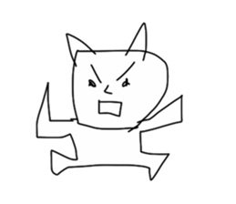 devil oni sticker #1644434