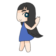 Life stamp of girl sticker #1647138