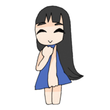 Life stamp of girl sticker #1647139