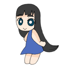 Life stamp of girl sticker #1647140