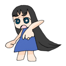 Life stamp of girl sticker #1647143