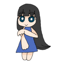 Life stamp of girl sticker #1647144